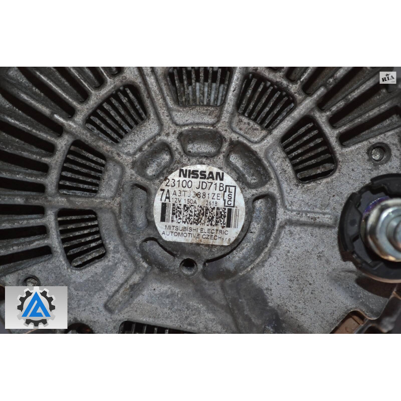 Генератор Nissan Qashqai J10 2.0Dci 2006-2010 12V 150A 23100Jd71A (Ніссан Кашкай, Ніссан Кашкаї)