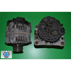 Генератор/щетки Skoda Octavia 1.6, 1.8 T, 2.0, 1.8 20V 70A 1997-2010 028903028C, 0124315003 (Шкода Октавия,